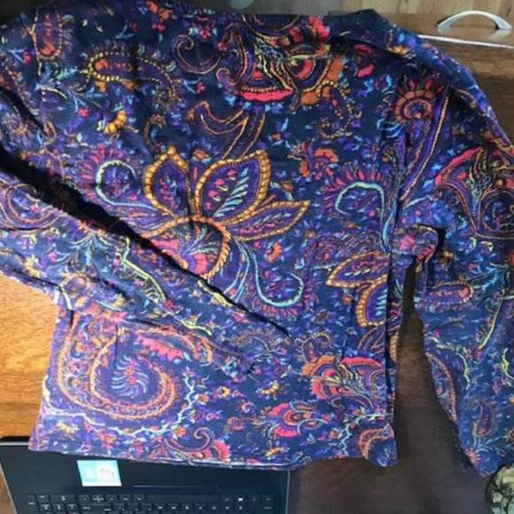 Women's multi color crisscross chest t shirt - Picture 3 of 6